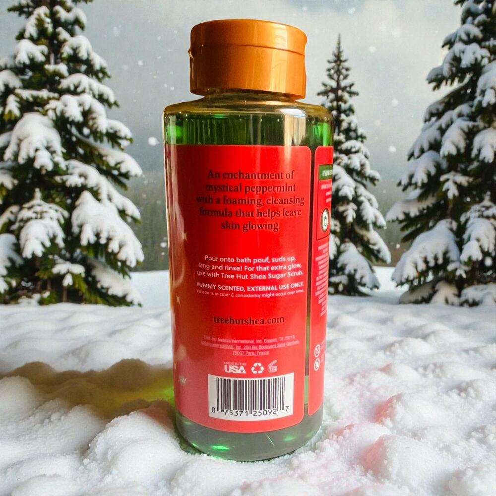 Tree Hut Mistletoe Magic Foaming Gel Body Shower Wash - 18 Fl. Oz. - New Sealed - Picture 3 of 6